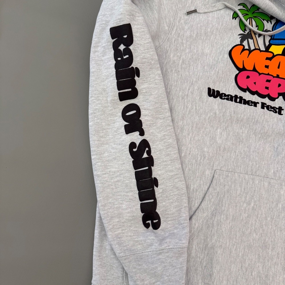 Weather Report Hoodie Weather‎ Fest Los Angeles Graphic Print Pullover - Picture 4 of 10